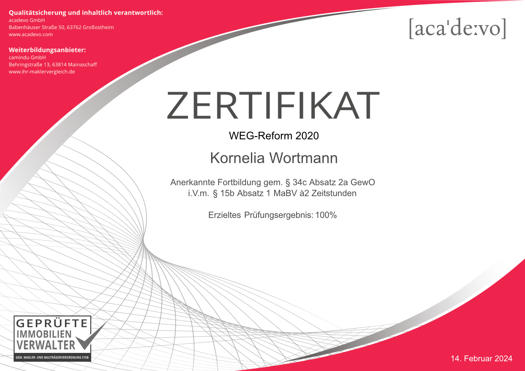 Zertifikat 14.02.2024Reform Zertifikat 14.02.2024Reform